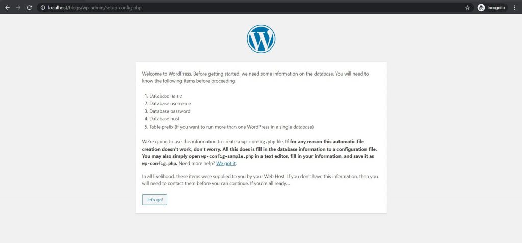 WordPress Welcome Page - Himanshu Aum